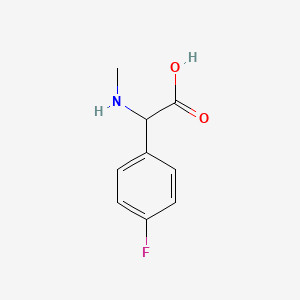 molecular formula C9H10FNO2 B1461572 2-(4-Fluorophenyl)-2-(methylamino)acetic acid CAS No. 689254-66-8