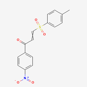 3-(4-Methylbenzene-1-sulfonyl)-1-(4-nitrophenyl)prop-2-en-1-one