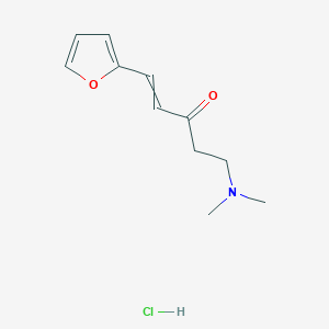 molecular formula C11H16ClNO2 B14615733 5-(Dimethylamino)-1-(furan-2-yl)pent-1-en-3-one;hydrochloride CAS No. 58187-57-8