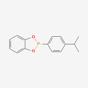 molecular formula C15H15O2P B14615760 2-[4-(Propan-2-yl)phenyl]-2H-1,3,2-benzodioxaphosphole CAS No. 59348-41-3