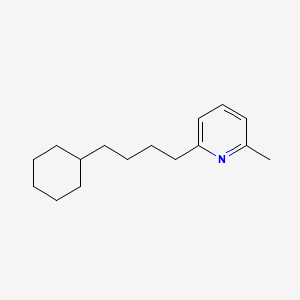 2-(4-Cyclohexylbutyl)-6-methylpyridine