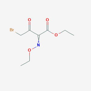 molecular formula C8H12BrNO4 B14615831 Ethyl 4-bromo-2-(ethoxyimino)-3-oxobutanoate CAS No. 60845-78-5