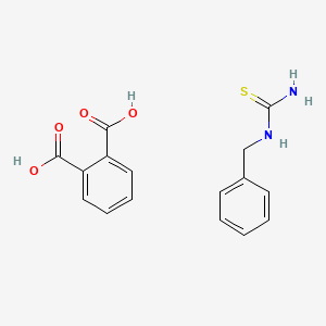 molecular formula C16H16N2O4S B14615841 Benzylthiourea;phthalic acid CAS No. 60834-60-8