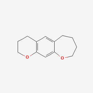 2H-Pyrano[3,2-h][1]benzoxepin, 3,4,6,7,8,9-hexahydro-