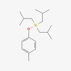 molecular formula C19H34OSi B14615871 (4-Methylphenoxy)tris(2-methylpropyl)silane CAS No. 59280-43-2