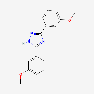 molecular formula C16H15N3O2 B14615890 1H-1,2,4-Triazole, 3,5-bis(3-methoxyphenyl)- CAS No. 59153-22-9