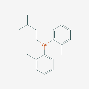 molecular formula C19H25As B14615900 (3-Methylbutyl)bis(2-methylphenyl)arsane CAS No. 58194-59-5