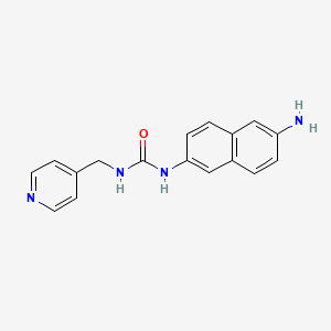 N-(6-Aminonaphthalen-2-yl)-N'-[(pyridin-4-yl)methyl]urea