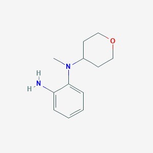 molecular formula C12H18N2O B1461591 N1-methyl-N1-(oxan-4-yl)benzene-1,2-diamine CAS No. 1155583-23-5