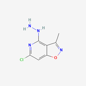 (6-Chloro-3-methyl-[1,2]oxazolo[4,5-c]pyridin-4-yl)hydrazine