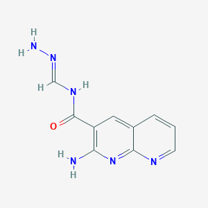 2-amino-N-[(E)-hydrazinylidenemethyl]-1,8-naphthyridine-3-carboxamide