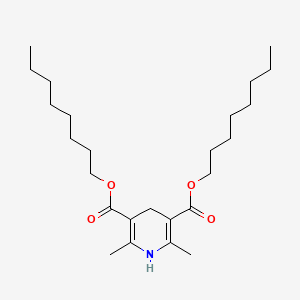 3,5-Pyridinedicarboxylic acid, 1,4-dihydro-2,6-dimethyl-, dioctyl ester