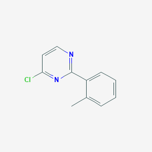 molecular formula C11H9ClN2 B1461596 4-Chloro-2-(2-methylphenyl)pyrimidine CAS No. 1156237-99-8