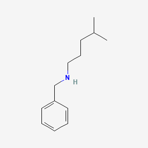 molecular formula C13H21N B14615960 Benzenemethanamine, N-(4-methylpentyl)- CAS No. 60508-95-4