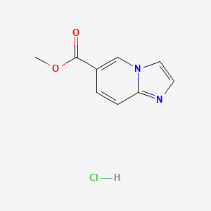 molecular formula C9H9ClN2O2 B1461599 Methyl imidazo[1,2-a]pyridine-6-carboxylate hydrochloride CAS No. 957120-91-1