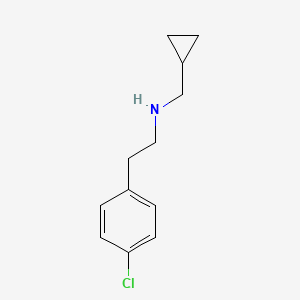 molecular formula C12H16ClN B1461602 [2-(4-Chlorophenyl)ethyl](cyclopropylmethyl)amine CAS No. 1156283-68-9