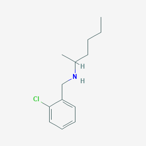 molecular formula C13H20ClN B1461604 [(2-Chlorophenyl)methyl](hexan-2-yl)amine CAS No. 1157332-52-9