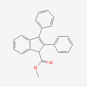 molecular formula C23H18O2 B14616048 Methyl 2,3-diphenyl-1H-indene-1-carboxylate CAS No. 59099-81-9