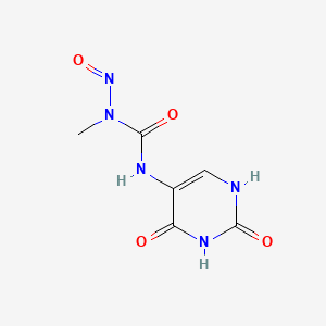 Urea, 1-methyl-1-nitroso-3-(1,2,3,4-tetrahydro-2,4-dioxo-5-pyrimidinyl)-