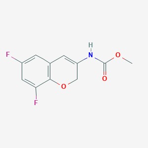 molecular formula C11H9F2NO3 B1461607 Carbamic acid, N-(6,8-difluoro-2H-1-benzopyran-3-yl)-, methyl ester CAS No. 1034001-13-2