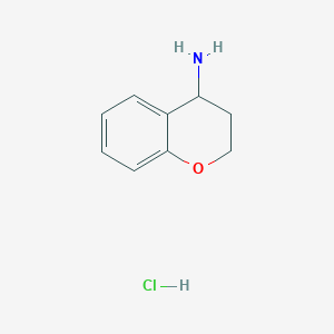 molecular formula C9H12ClNO B1461609 Chroman-4-amine hydrochloride CAS No. 90609-63-5