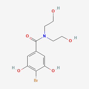 4-Bromo-3,5-dihydroxy-N,N-bis(2-hydroxyethyl)benzamide