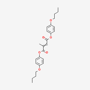 Bis(4-butoxyphenyl) 2-methylbut-2-enedioate