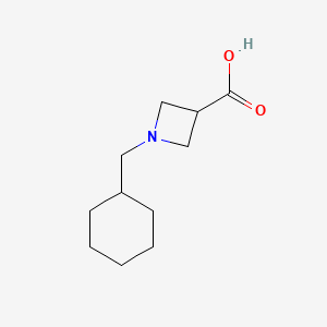 molecular formula C11H19NO2 B1461613 1-(Cyclohexylmethyl)azetidine-3-carboxylic acid CAS No. 1127402-03-2