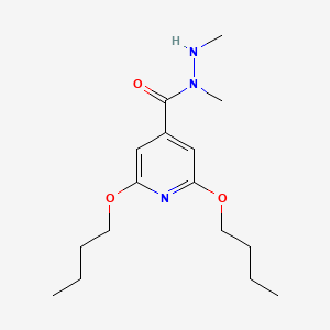 Isonicotinic acid, 2,6-dibutoxy-, 1,2-dimethylhydrazide