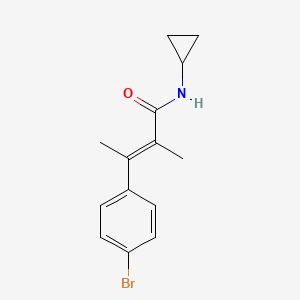 2-Butenamide, 3-(4-bromophenyl)-N-cyclopropyl-2-methyl-, (E)-