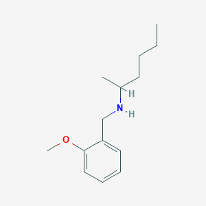 molecular formula C14H23NO B1461615 (Hexan-2-yl)[(2-methoxyphenyl)methyl]amine CAS No. 1157471-56-1