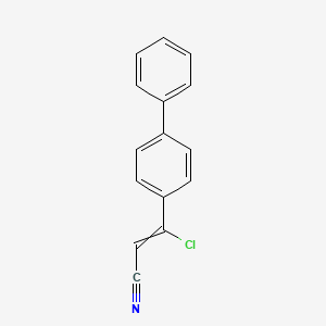 3-([1,1'-Biphenyl]-4-yl)-3-chloroprop-2-enenitrile