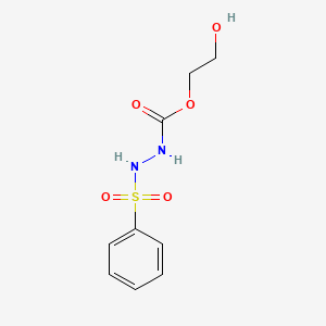 2-Hydroxyethyl 2-(benzenesulfonyl)hydrazine-1-carboxylate