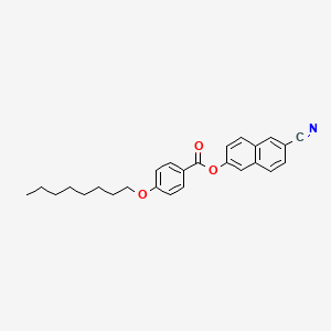 (6-cyanonaphthalen-2-yl) 4-octoxybenzoate