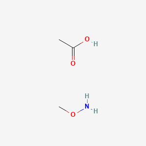 molecular formula C3H9NO3 B14616187 Acetic acid--O-methylhydroxylamine (1/1) CAS No. 58672-06-3