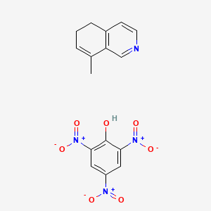 2,4,6-Trinitrophenol--8-methyl-5,6-dihydroisoquinoline (1/1)