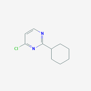 molecular formula C10H13ClN2 B1461621 4-Chloro-2-cyclohexylpyrimidine CAS No. 1155593-86-4