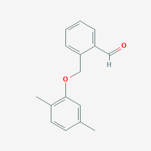molecular formula C16H16O2 B1461623 2-(2,5-Dimethylphenoxymethyl)benzaldehyde CAS No. 1086328-92-8