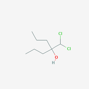 4-(Dichloromethyl)heptan-4-ol