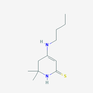 molecular formula C11H20N2S B14616303 4-(Butylamino)-6,6-dimethyl-5,6-dihydropyridine-2(1H)-thione CAS No. 58913-39-6