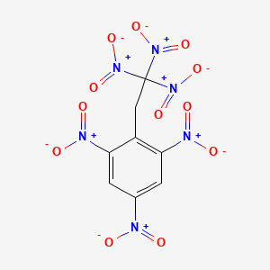 molecular formula C8H4N6O12 B14616327 1,3,5-Trinitro-2-(2,2,2-trinitroethyl)benzene CAS No. 60762-70-1