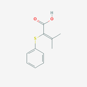 3-Methyl-2-phenylsulfanylbut-2-enoic acid