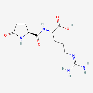 molecular formula C11H19N5O4 B14616329 Arginylpyroglutamate CAS No. 57093-19-3