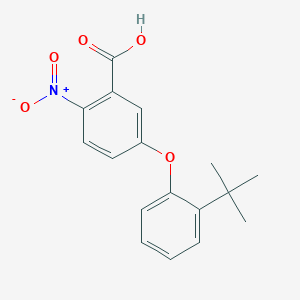 molecular formula C17H17NO5 B14616331 5-(2-tert-Butylphenoxy)-2-nitrobenzoic acid CAS No. 59003-91-7