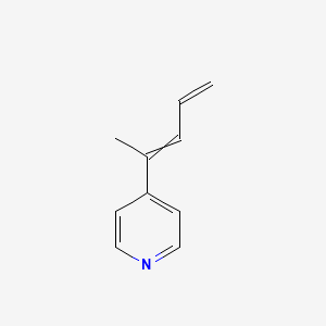 molecular formula C10H11N B14616339 4-(Penta-2,4-dien-2-yl)pyridine CAS No. 60499-04-9