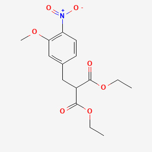 Diethyl [(3-methoxy-4-nitrophenyl)methyl]propanedioate