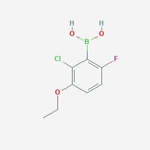 molecular formula C8H9BClFO3 B1461635 2-Chloro-3-ethoxy-6-fluorophenylboronic acid CAS No. 957120-93-3