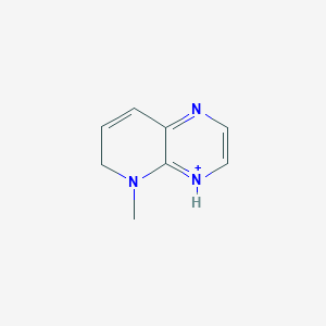 molecular formula C8H10N3+ B14616412 5-Methyl-5,6-dihydropyrido[2,3-b]pyrazin-4-ium CAS No. 61006-60-8