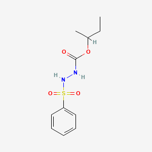 Butan-2-yl 2-(benzenesulfonyl)hydrazine-1-carboxylate