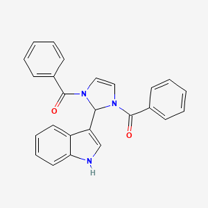 [2-(1H-Indol-3-yl)-1H-imidazole-1,3(2H)-diyl]bis(phenylmethanone)